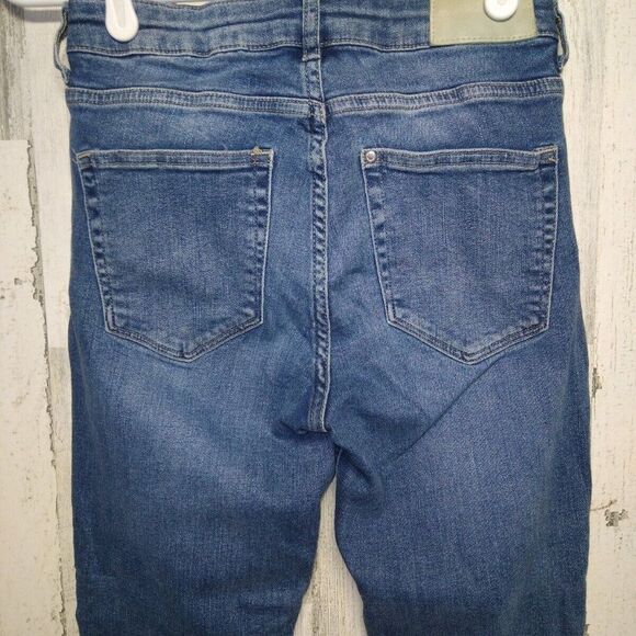 &Denim by H&M Jeans Womens Size 27 Skinny Ankle Regular Waist Blue Medium Wash - Picture 2 of 7